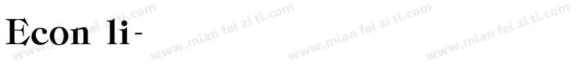 Econ li字体转换